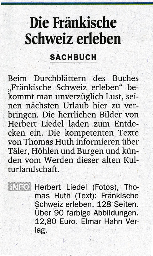 Fränkische Schweiz erleben