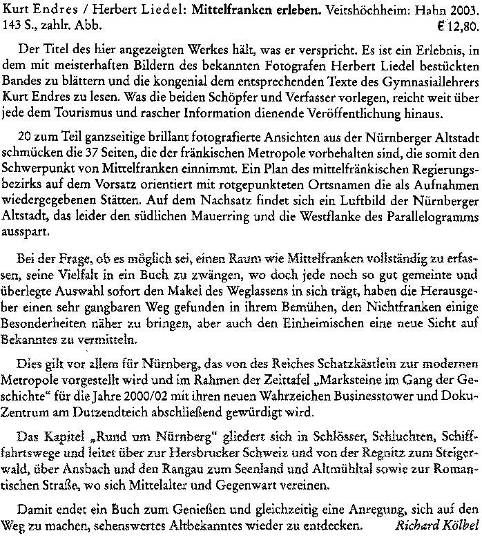Mittelfranken erleben