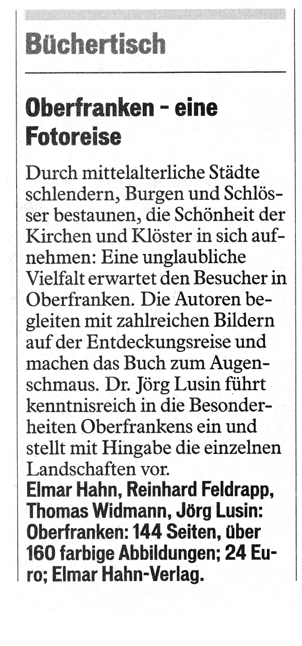 Oberfranken eine Fotoreise